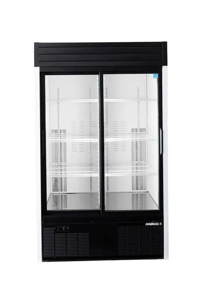 HABCO SE42HC Sliding Door Display Refrigerator - Continental Restaurant Equipment