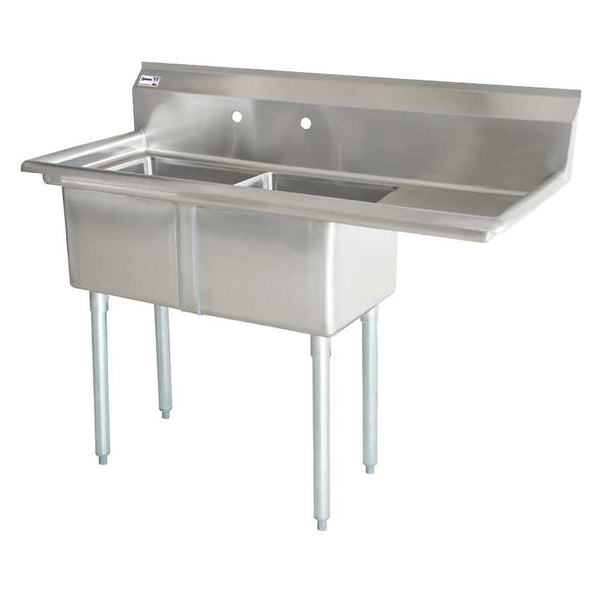 Omcan Canada 43770 Two (2) Compartment Sink - Continental Restaurant Equipment