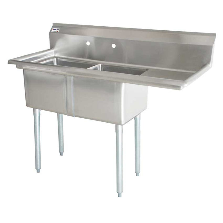 Omcan Canada 43770 Two (2) Compartment Sink - Continental Restaurant Equipment