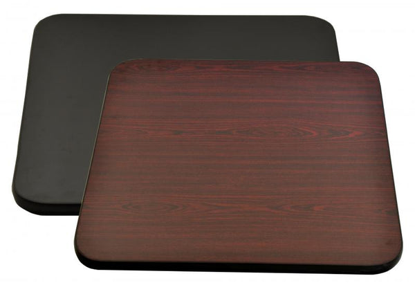 36″ x 36″ x 1″ mahogany/black square table top Item: 43175 - Continental Restaurant Equipment