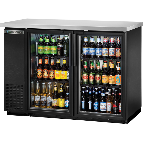 True TBB-24-48G-HC-LD 49" Glass Swing Door 24" Back Bar Cooler - Continental Restaurant Equipment