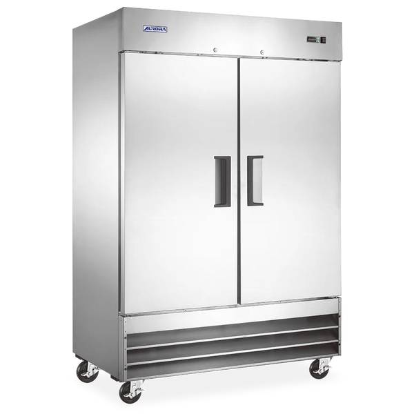 Omcan  FR-CN-1372E-HC Aurora 54″ Reach-in Freezer, 2 Doors, Stainless Steel, 41 cu.ft. (1169 L) Capacity – 110V, 780W - Continental Restaurant Equipment