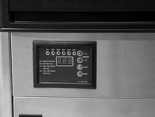 Omcan  IC-CN-0089ST 20″ Ice Maker Machine with Dual Water Input and 33 lb. Ice Bin – Ice Yield 80 lb. per Day, Energy Star - Continental Restaurant Equipment