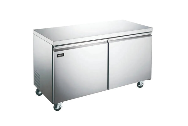 Omcan  RE-CN-0011-HC 47″ Undercounter Refrigerator, 2 Doors, Stainless Steel, 12 cu.ft. (338 L) Capacity – 115V, 0.2 HP