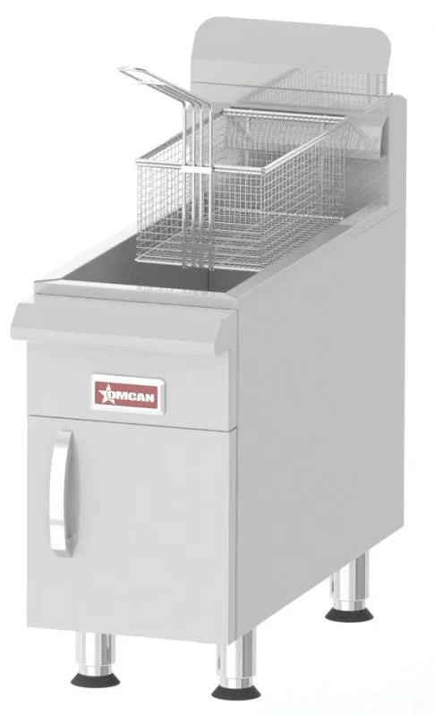 Omcan  CE-CN-UR-CF15-NG Commercial Countertop Natural Gas Fryer with 26,500 BTU and 15 lb. Oil Capacity