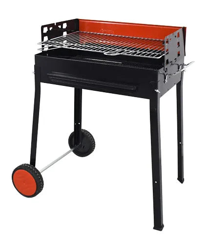 Omcan  CE-IT-0128 Painted Steel Charcoal BBQ Grill with 2 Wheels