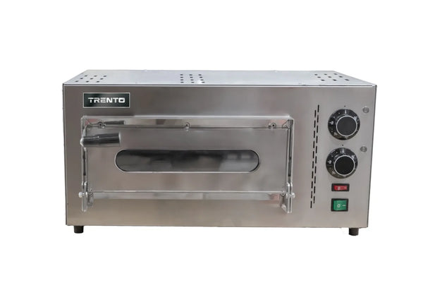 Omcan  PE-IT-0005 Trento Compact Series 23″ Single Chamber Pizza Oven with 13.75″ Chamber – 2.20 kW, 220 V, 1 Ph - Continental Restaurant Equipment