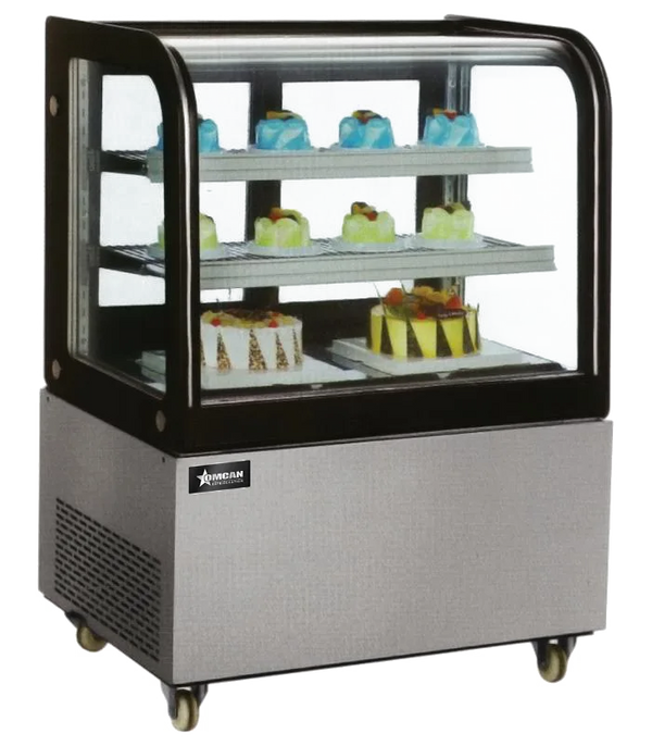 Omcan 48-Inch Curved Edge Refrigerated Floor Display