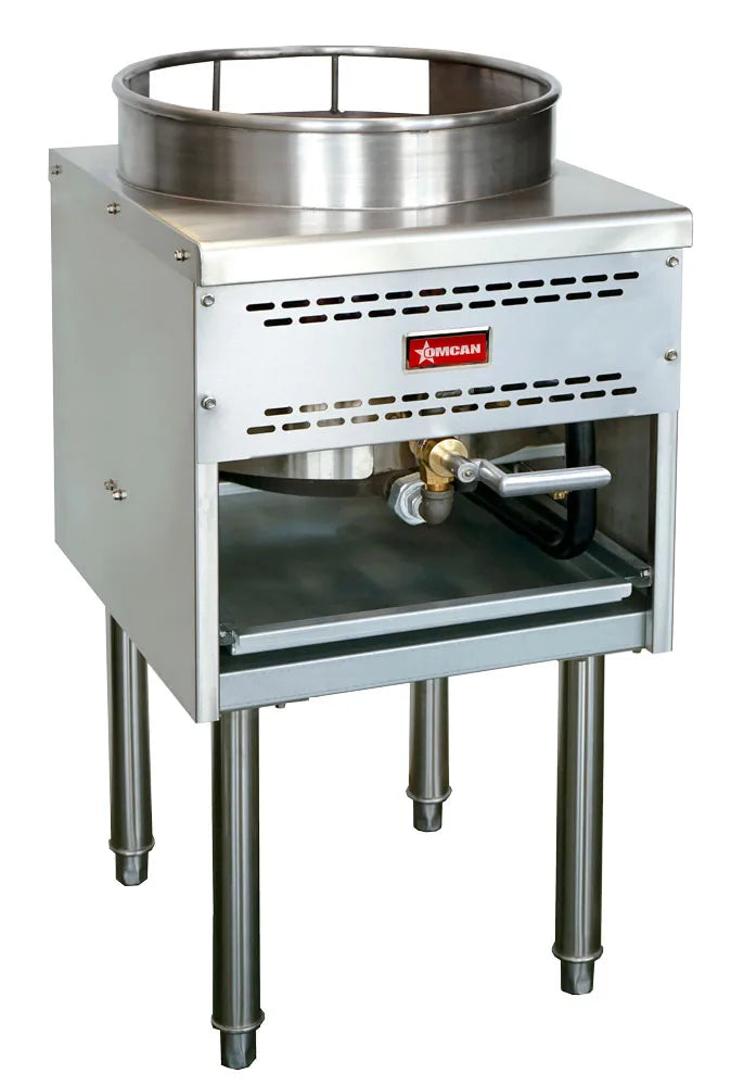 Omcan  CE-CN-WOK16 LP Wok Range 16″ Ring 125,000 BTU – Liquid Propane - Continental Restaurant Equipment