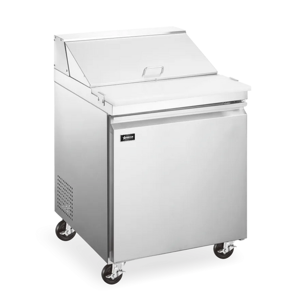 Omcan  PT-CN-0686-HC 28″ Refrigerated Prep Table, 1 Door, 5.7 cu.ft. Capacity