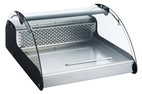 Omcan  RS-CN-0118-E 27″ Curved Glass Countertop Refrigerated Display with 118L Capacity