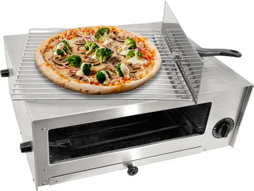 Omcan  CE-CN-1450 19″ All Stainless Steel Pizza Oven for 12″ Pizza - Continental Restaurant Equipment