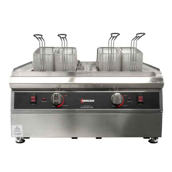 Omcan  CE-CN-0008-P Double Tank Electric Pasta Cooker with Two 9L Capacity