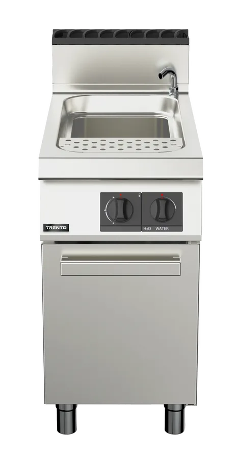 Omcan  CE-IT-0045 Trento CE-IT-0045 12 Gallon Single Tank Natural Gas Pasta Cooker – 47,500 BTU