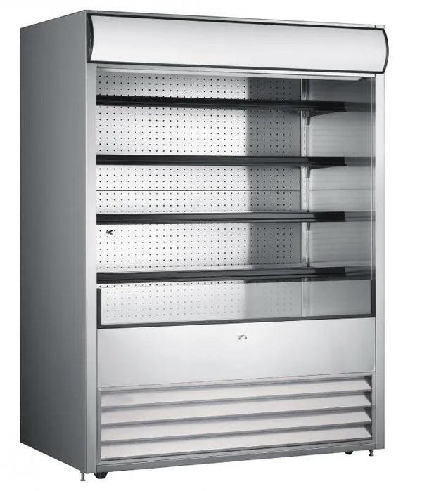 Omcan  RS-CN-1050 72″ Grab-and-Go Open Refrigerated Floor Self-Serve Display Case 37 cu.ft. (1048 L), Stainless Steel – 220 V, 1 Phase, 2.6 HP (1960 W) - Continental Restaurant Equipment
