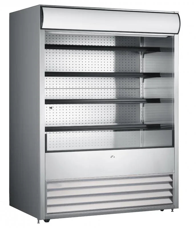 Omcan  RS-CN-1050 72″ Grab-and-Go Open Refrigerated Floor Self-Serve Display Case 37 cu.ft. (1048 L), Stainless Steel – 220 V, 1 Phase, 2.6 HP (1960 W) - Continental Restaurant Equipment