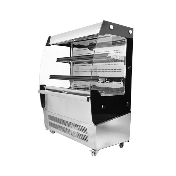 Omcan  RS-CN-0200 39″ Grab-and-Go Open Refrigerated Floor Self-Serve Display Case with 7 cu.ft. (200 L) - Continental Restaurant Equipment