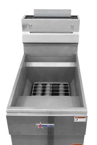 Omcan  CE-CN-0023-FP 35-40 lb. Propane Gas Floor Fryer – 90,000 BTU - Continental Restaurant Equipment