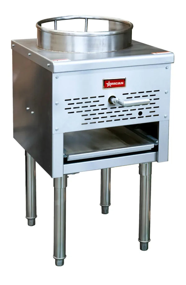 Omcan  CE-CN-WOK LP Wok Range 13″ Ring 95,000 BTU – Liquid Propane - Continental Restaurant Equipment