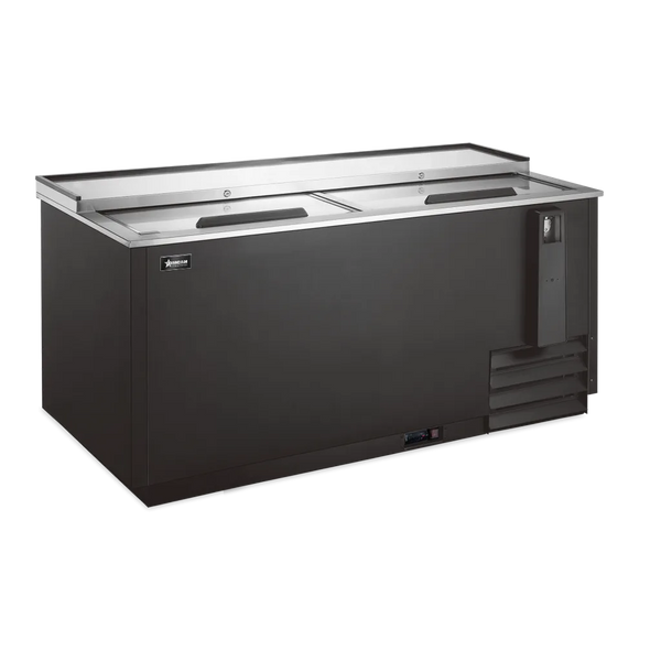 Omcan  BB-CN-0014-HC 50″ Reach-In Beer Bottle Cooler, 13.5 cu.ft. (382 Liter) Capacity – 115V, 1/6 HP - Continental Restaurant Equipment