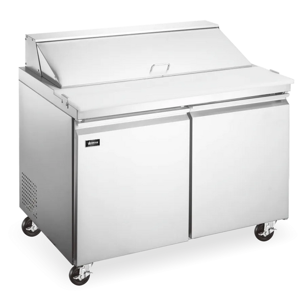 Omcan  PT-CN-1194-HC 47″ Refrigerated Prep Table, 2 Doors, 9.5 cu.ft. Capacity