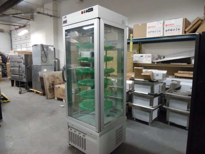 Used Cake display case revolving Upright