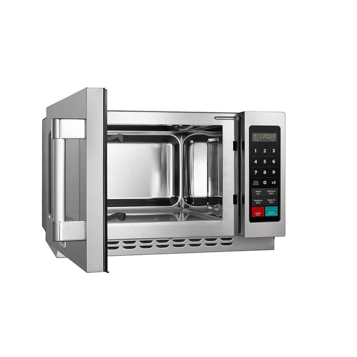 Midea 1034N1A 1.2 Cu. Ft. 1000W Push Button Medium Duty Commercial Microwave - Continental Restaurant Equipment