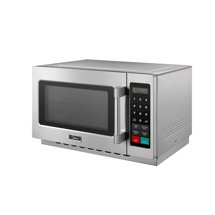 Midea 1034N1A 1.2 Cu. Ft. 1000W Push Button Medium Duty Commercial Microwave - Continental Restaurant Equipment