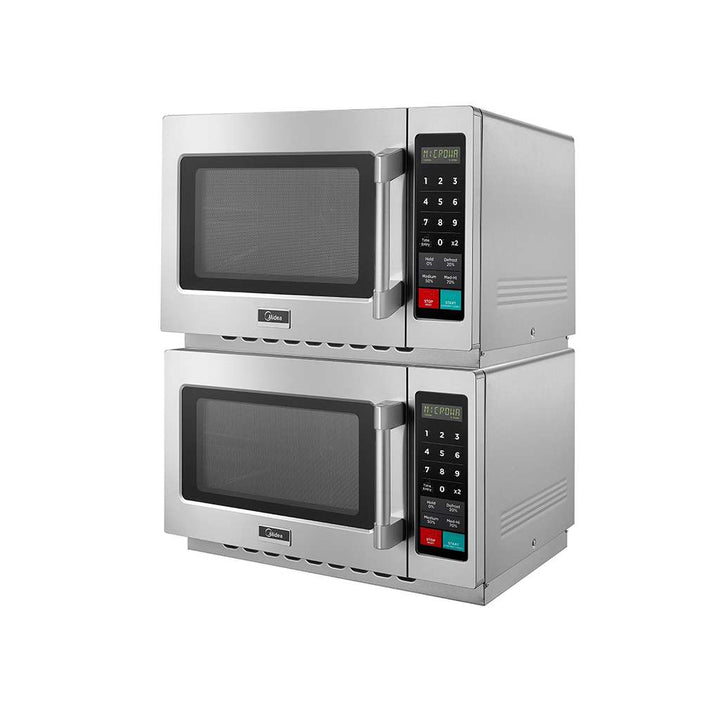 Midea 1034N1A 1.2 Cu. Ft. 1000W Push Button Medium Duty Commercial Microwave - Continental Restaurant Equipment