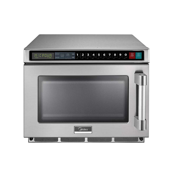 Midea 2117G1A 0.6 Cu. Ft. 2100W Push Button Heavy Duty Commercial Microwave - Continental Restaurant Equipment