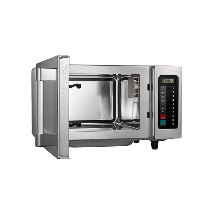 Midea 1025F1A 0.9 Cu Ft. 1000W Push Button Light Duty Commercial Microwave - Continental Restaurant Equipment