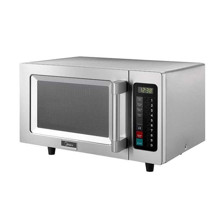 Midea 1025F1A 0.9 Cu Ft. 1000W Push Button Light Duty Commercial Microwave - Continental Restaurant Equipment