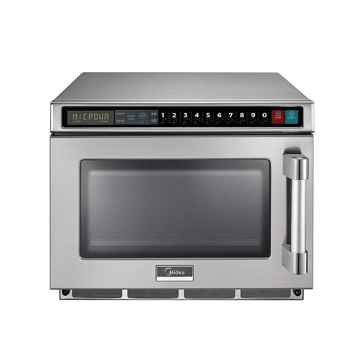 Midea 1217G1A 0.6 Cu. Ft. 1800W Push Button Heavy Duty Commercial Microwave - Continental Restaurant Equipment