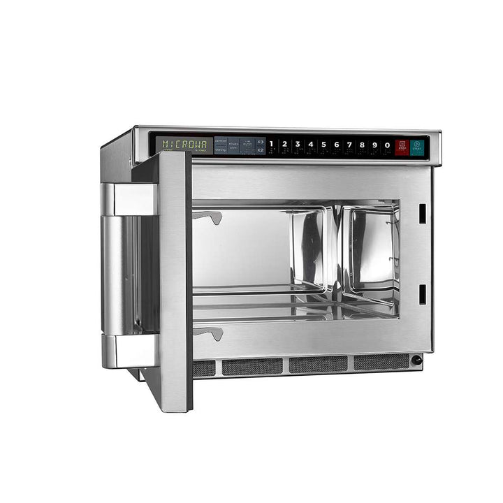 Midea 1217G1A 0.6 Cu. Ft. 1800W Push Button Heavy Duty Commercial Microwave - Continental Restaurant Equipment
