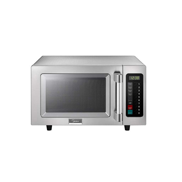 Midea 1025F1A 0.9 Cu Ft. 1000W Push Button Light Duty Commercial Microwave - Continental Restaurant Equipment