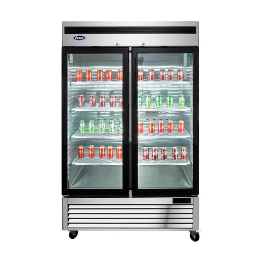 Atosa MCF8703ES 54” 2 Glass Door Merchandiser Freezer Stainless Steel