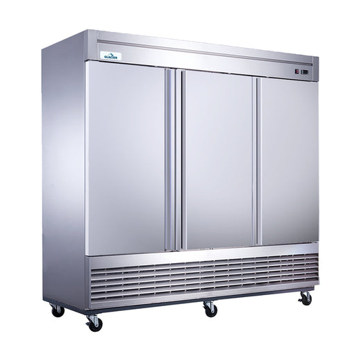 Glacier GR-3 3 Door Reach-In Refrigerator Bottom Mount