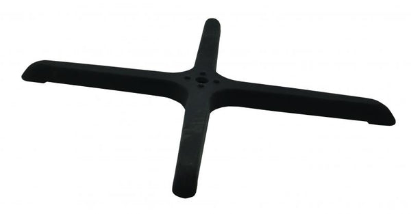 22″ x 22″ cross-shaped black restaurant table base compatible for 43206 and 43509 table columns item: 43153 - Continental Restaurant Equipment