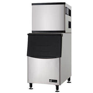 EFI IM-500 Cube Ice Machine with Bin 30 Inches Wide Makes half cube sized ice