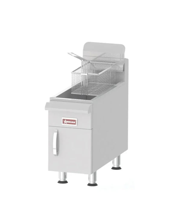 Omcan  CE-CN-UR-CF15-LP Commercial Countertop Propane Gas Fryer with 26,500 BTU and 15 lb. Oil Capacity