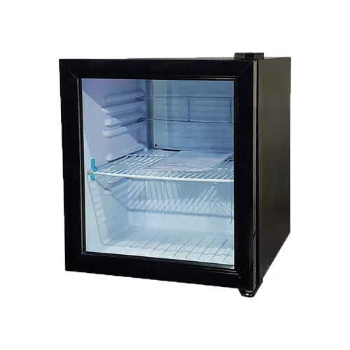 Omcan  RS-CN-0021 13″ Black Countertop Display Refrigerator 21 Liter (0.74 cu.ft.) - Continental Restaurant Equipment