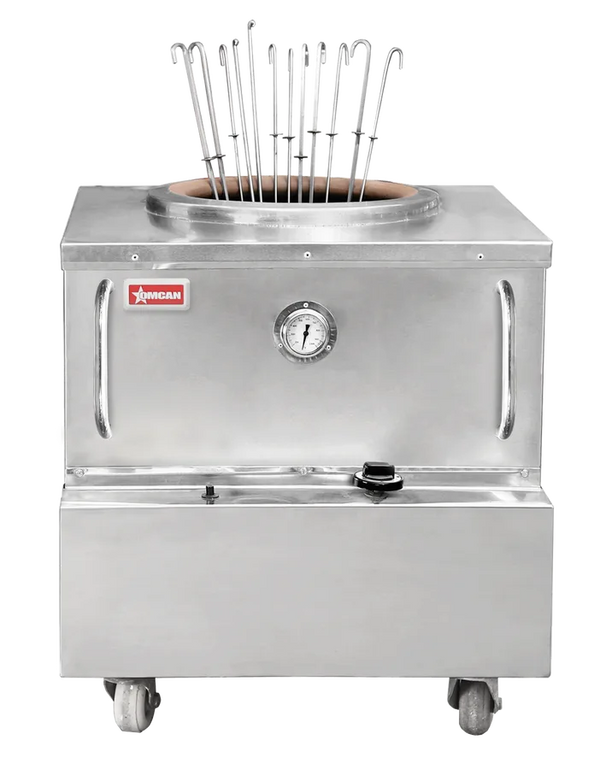 Omcan  CE-IN-3434-NG-E 34″ x 34″ Natural Gas Stainless Steel Square Tandoor Oven – 85,000 BTU