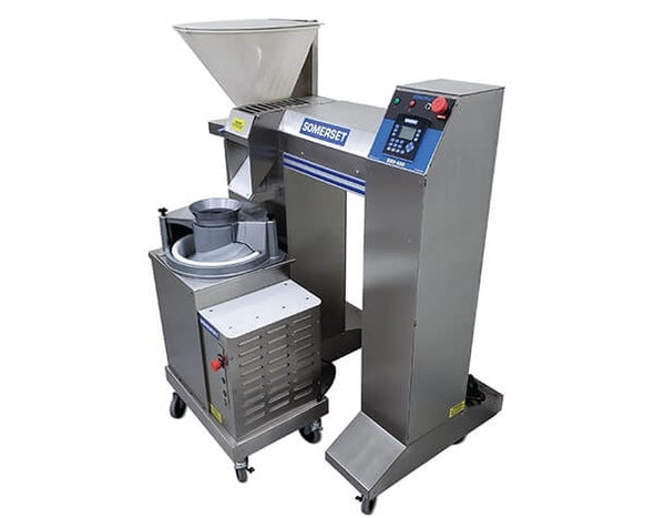 Somerset SDD-450 WITH SDR-400 Dough Divider, automatic, up to 2,000 pieces/hr., 1 oz. - 32 oz. portions - Continental Restaurant Equipment