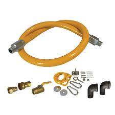 3/4" x 48" ENCORE Gas Hose Connector Kit GHM-034KTU148 - Continental Restaurant Equipment