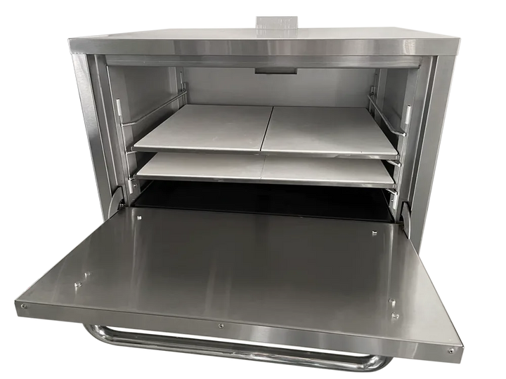 Omcan  PE-CN-36P26 26.5″ Single Chamber Countertop Pizza Oven – Natural Gas 32,000 BTU - Continental Restaurant Equipment