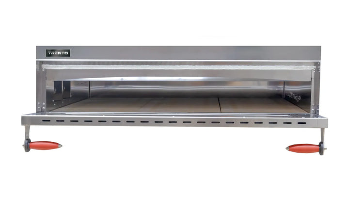 Omcan  PE-IT-0024-S Trento Fuoco Series 43″ Single Chamber Pizza Oven with 27.6″ Chamber, Mechanical Display – 6.6 kW, 220 V, 3 Ph - Continental Restaurant Equipment