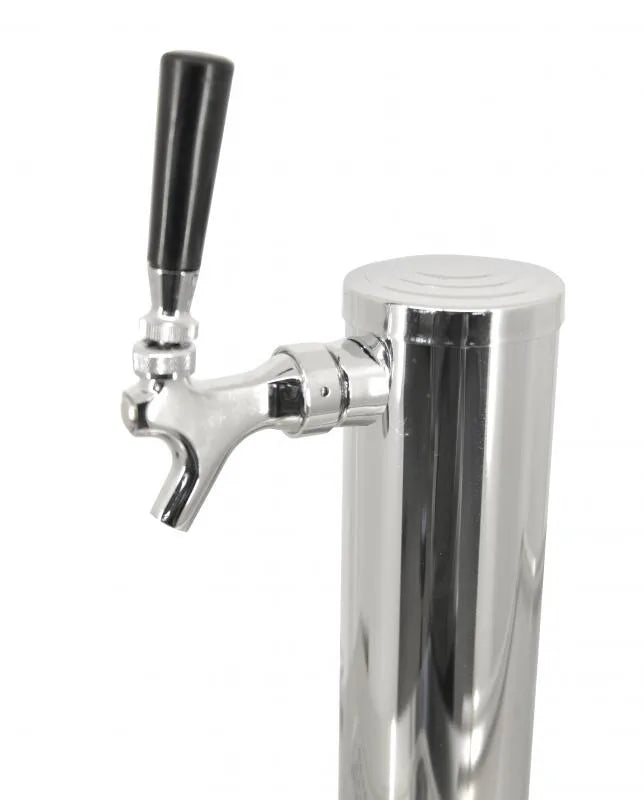 Omcan  BD-CN-0007-HC 24″ Single Solid Door Kegerator / Beer Dispenser with 1 Tap – 6.5 cu.ft. Capacity - Continental Restaurant Equipment