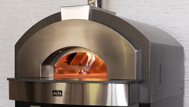 Omcan  PE-IT-0006-G Alfa Quick Series Natural Gas Pizza Oven with Stand – 6 Pizza, 116,000 BTU - Continental Restaurant Equipment