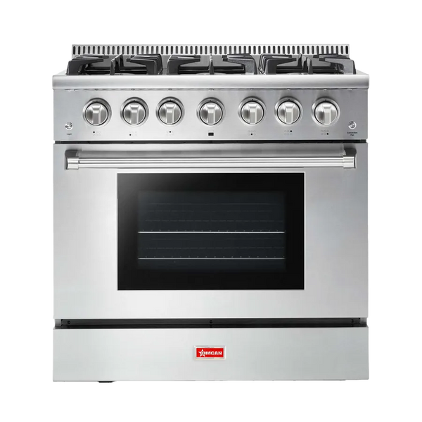 Omcan  CE-CN-3618U 36″ Commercial Gas Range - 106,000 BTU/hr – Natural Gas