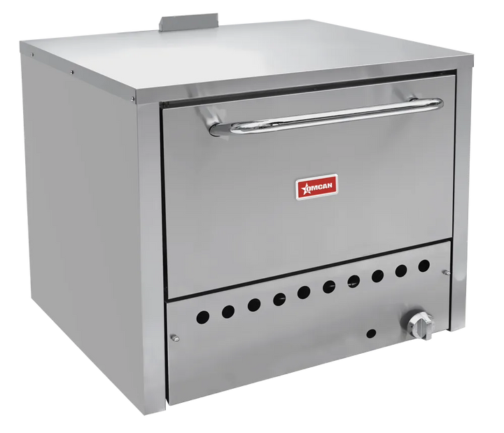 Omcan  PE-CN-36P31 31.5″ Single Chamber Countertop Pizza Oven – Natural Gas 32,000 BTU - Continental Restaurant Equipment